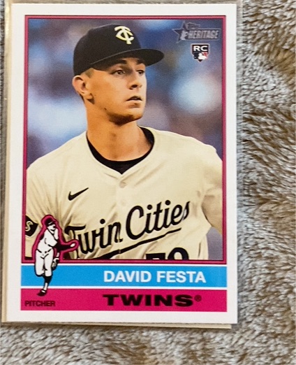 2025 Topps Heritage #249 David Festa — front