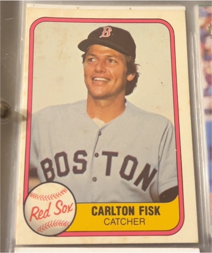 1981 Fleer #224 Carlton Fisk — front