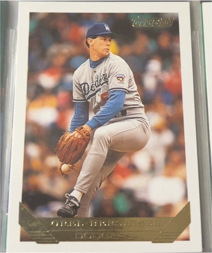 1993 Topps Gold #255 Orel Hershiser — front