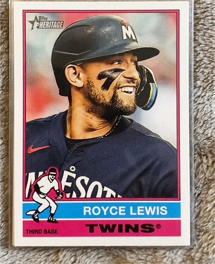 2025 Topps Heritage #138 Royce Lewis — front