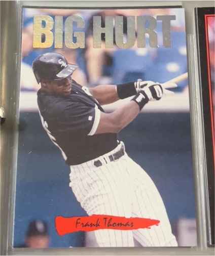 1993 Leaf Triple Play #1 Frank Thomas Big Hurt — front