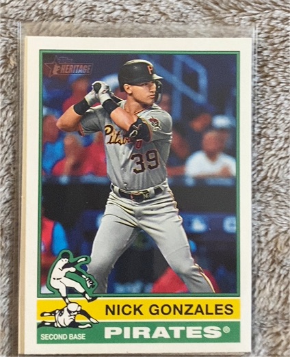 2025 Topps Heritage #425 Nick Gonzales — front