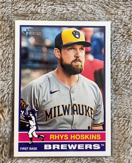 2025 Topps Heritage #291 Rhys Hoskins — front