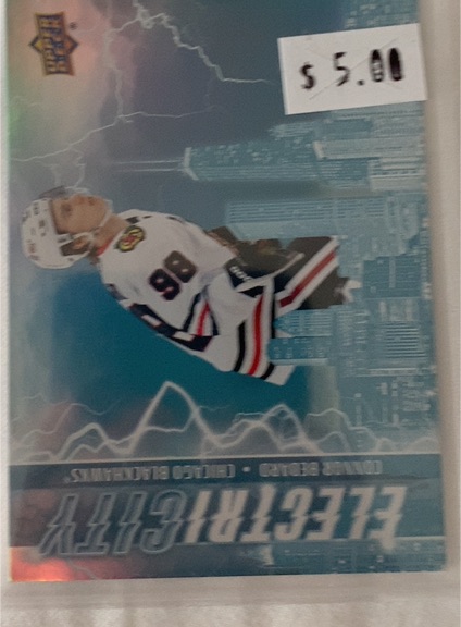 2024-25 Upper Deck Series 2 Electricity #EC-1 Dominik Kubalik — front