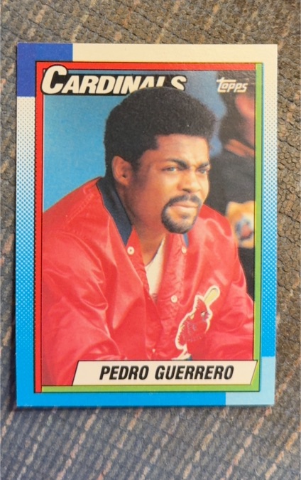 1990 Topps #610 Pedro Guerrero — front