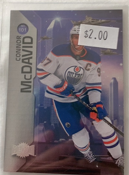 2023-24 Skybox Metal Universe #101 Connor McDavid — front