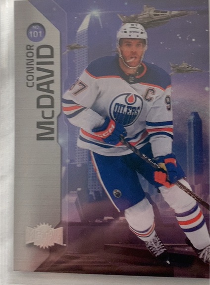 2023-24 SkyBox Metal Universe #101 Connor McDavid — front