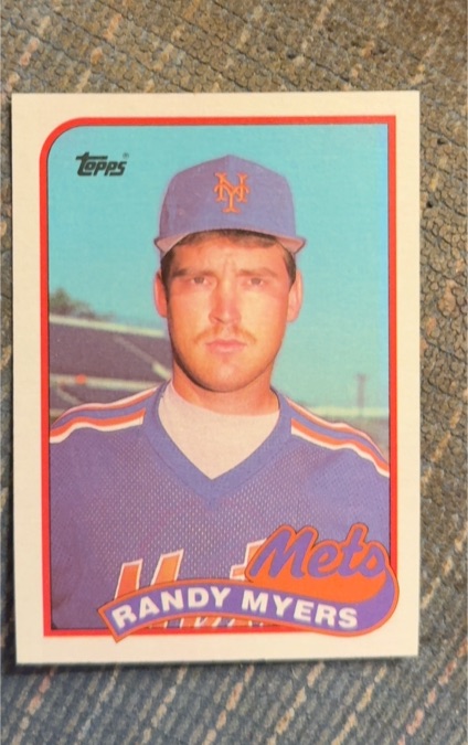 1989 Topps #610 Randy Myers — front