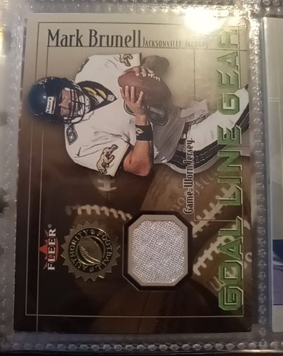 2001 Fleer Authority Goal Line Gear #NNO Mark Brunell — front