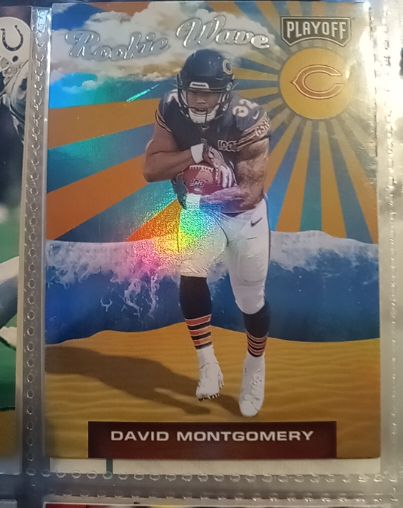 2019 Panini Playoff #20 David Montgomery Rookie Wave — front