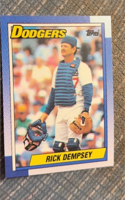 1990 Topps #736 Rick Dempsey — front