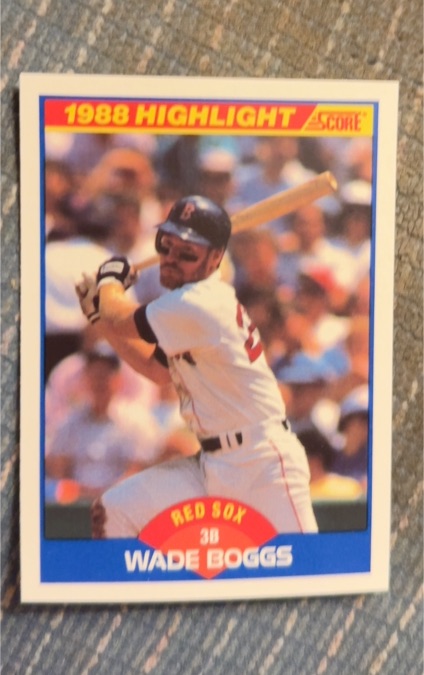 1989 Score #654 Wade Boggs — front