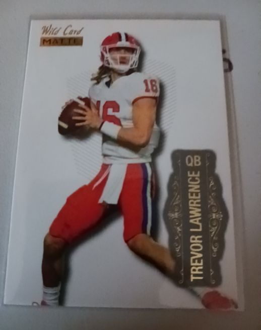 2021 Wild Card Matte #LBC-1 Trevor Lawrence — front