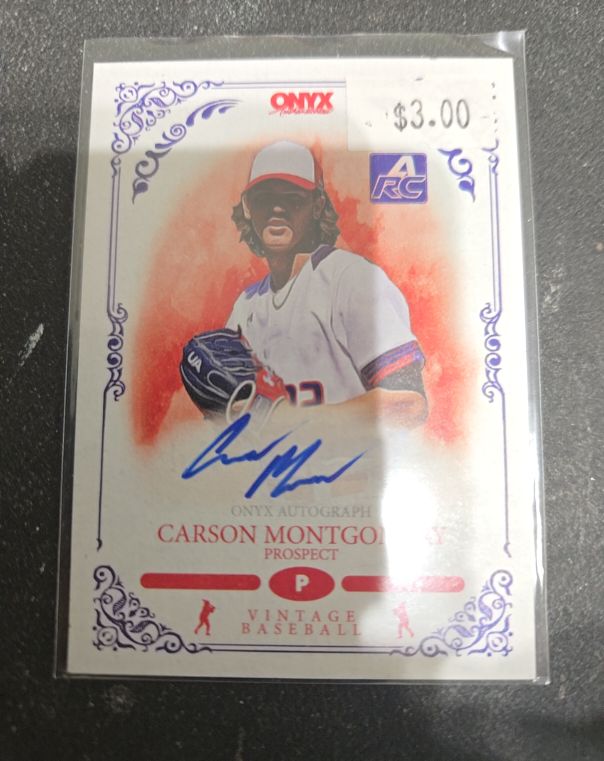 2022 Onyx Vintage #VAMO Carson Montgomery — front