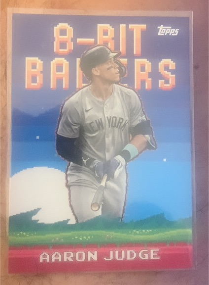 2025 Topps Series 1 8-Bit Ballers #8B-4 Aaron Judge — front