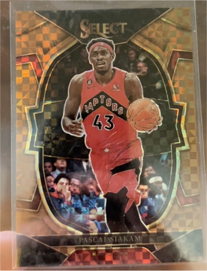 2022-23 Panini Select Concourse Orange Flash Prizm #48 Pascal Siakam — front