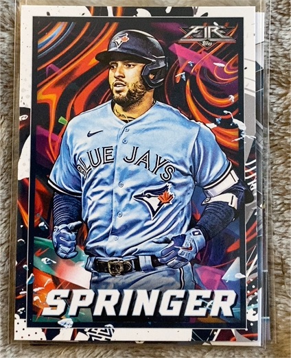 2022 Topps Fire #143 George Springer — front