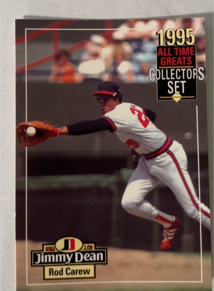 1995 Jimmy Dean All Time Greats #NNO Rod Carew — front