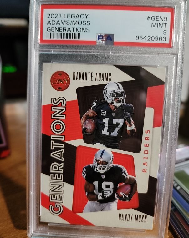 2023 Panini Legacy #GEN-9 Davante Adams / Randy Moss Generations — front