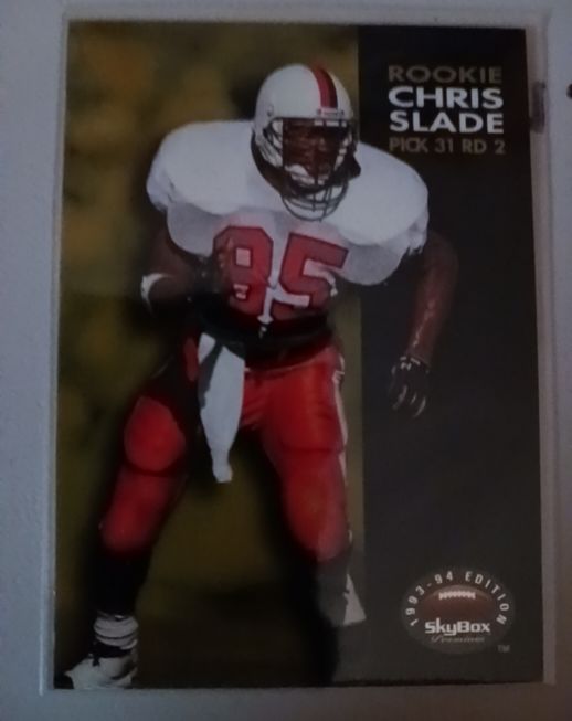 1993 SkyBox Premium #197 Chris Slade Rookie New England Patriots — front