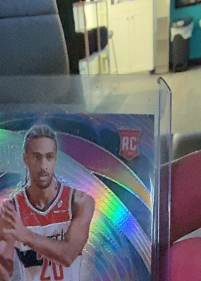 2024-25 Panini Prizm #19 Kyshawhn George RC Instant Impact Silver Prizm — front