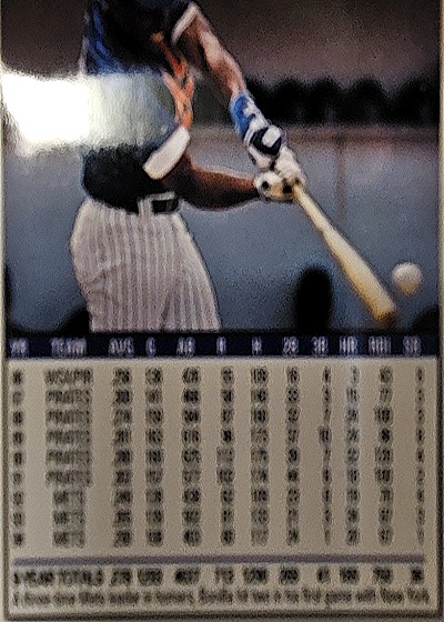 1993 Topps #58 Bobby Bonilla — back