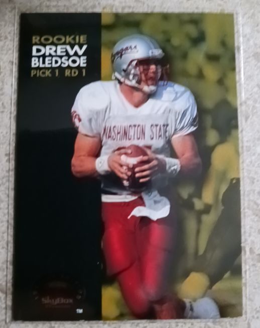 1993 SkyBox Premium #7 Drew Bledsoe Rookie — front