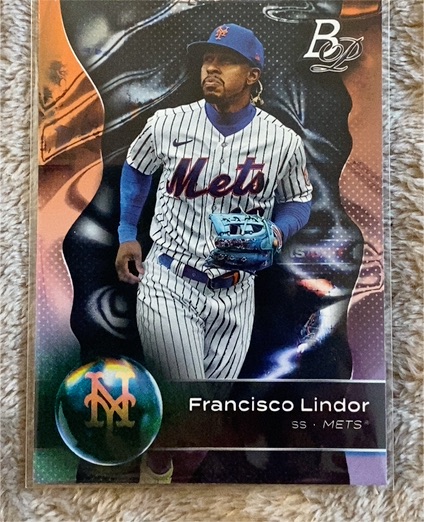 2023 Bowman Platinum #66 Francisco Lindor — front