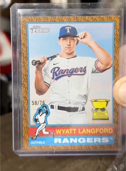 2025 Topps Heritage #29 Wyatt Langford — front