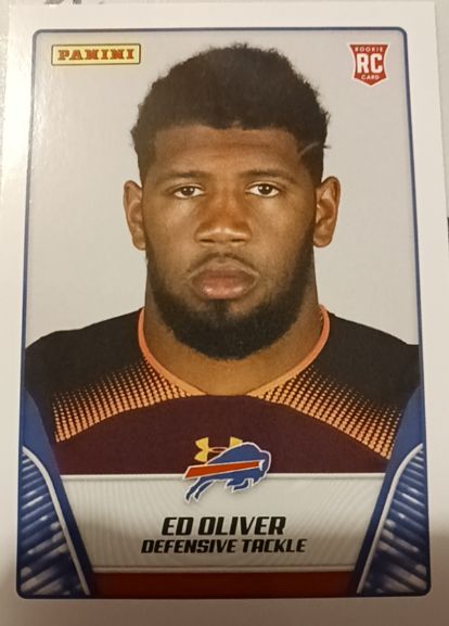 2019 Panini NFL Sticker Collection Cards #76 Ed Oliver — front