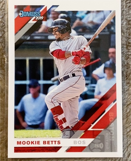 2019 Donruss #101a Mookie Betts Boston Red Sox — front