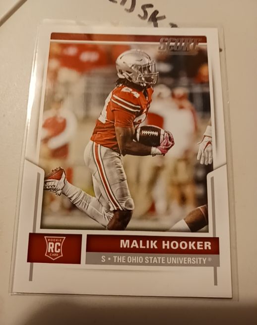 2017 Panini Score #334 Malik Hooker Rookie Card — front