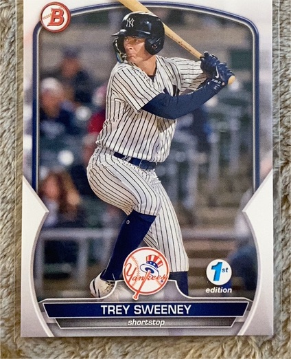 2023 Bowman 1st Edition #BPPF-119 Trey Sweeney — front