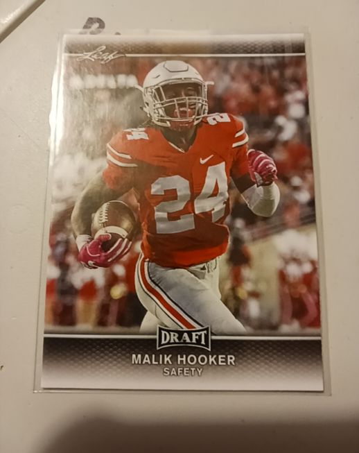 2017 Leaf Draft #43 Malik Hooker — front