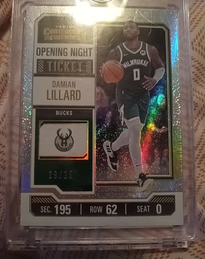 2023-24 Panini Contenders Season Ticket #9 Damian Lillard — front