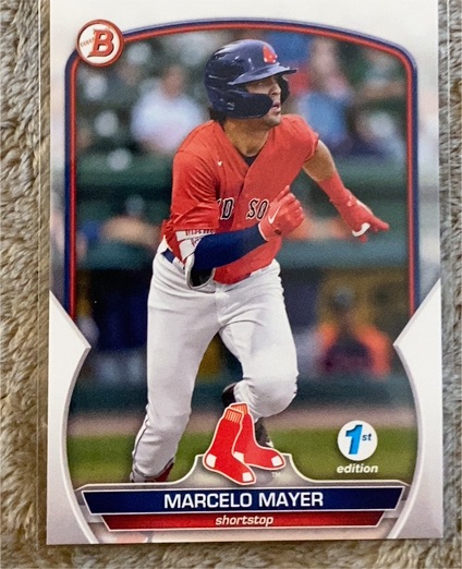 2023 Bowman 1st Edition #BPPF-107 Marcelo Mayer — front