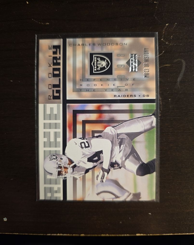 2002 UD Piece of History Rookie Glory #RG-8 Charles Woodson — front