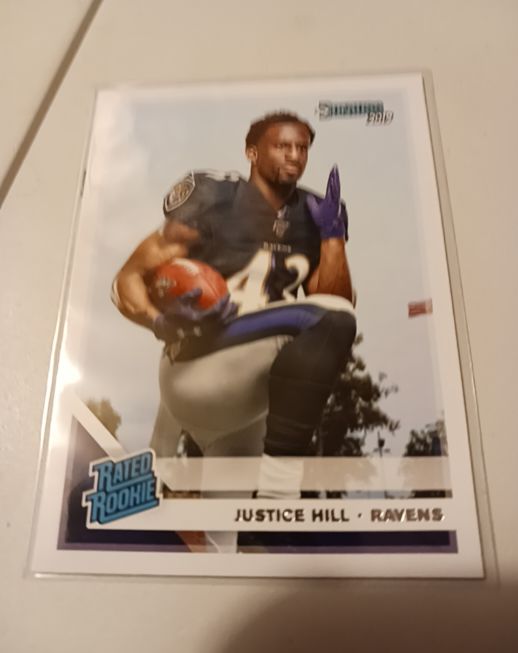 2019 Panini Donruss #333 Justice Hill — front