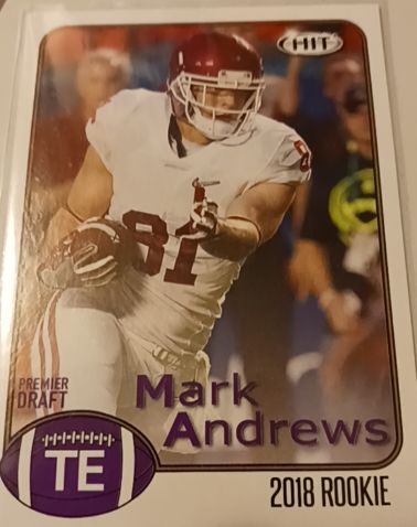 2018 Sage Hit #30 Mark Andrews — front
