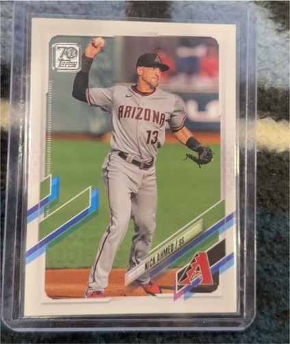 2021 Topps Series 1 70th Anniversary #70YT-13 Nick Ahmed — front