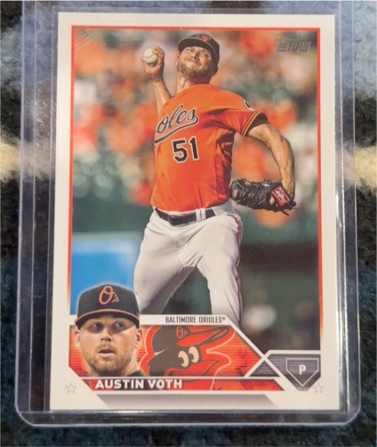 2023 Topps #647 Austin Voth — front