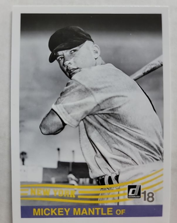 2018 Donruss #254 Mickey Mantle New York Yankees — front