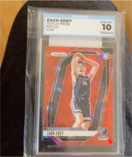 2024-25 Panini Prizm #249 Zach Edey — front
