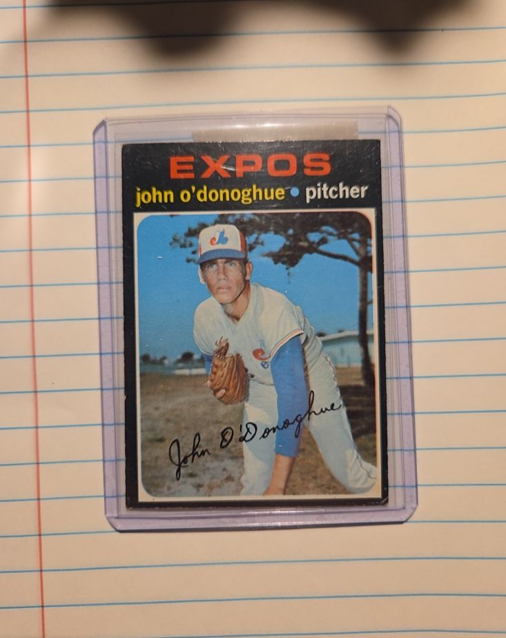 1971 Topps #743 John O'Donoghue — front
