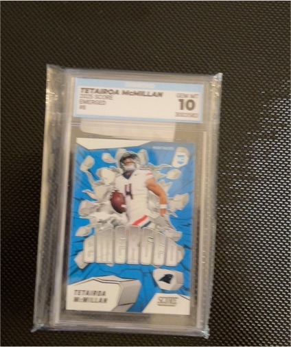 2025 Panini Score #8 Tetairoa McMillan Emerged — front