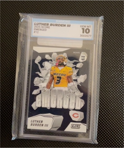 2025 Panini Score #12 Luther Burden III Emerged — front