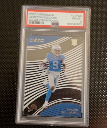 2022 Panini Chronicles Clear Vision Rookies #CVR-20 Jameson Williams — front