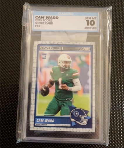 2025 Panini Score #13 Cam Ward — front