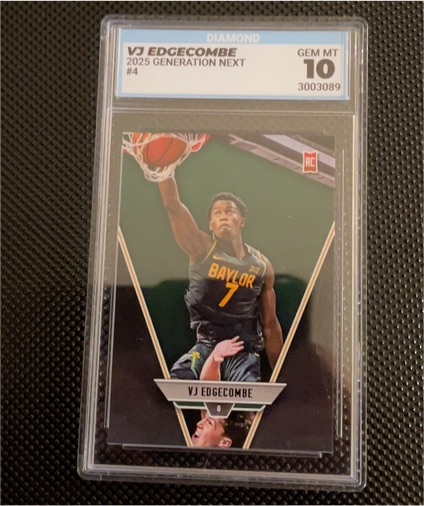2025 Diamond Generation Next #4 VJ Edgecombe — front
