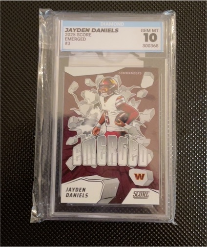 2025 Panini Score #3 Jayden Daniels Emerged — front